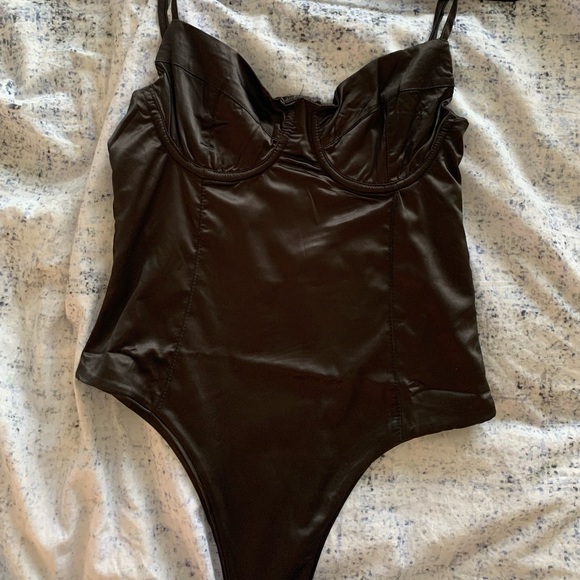 Faux leather body suit - Picture 2 of 3
